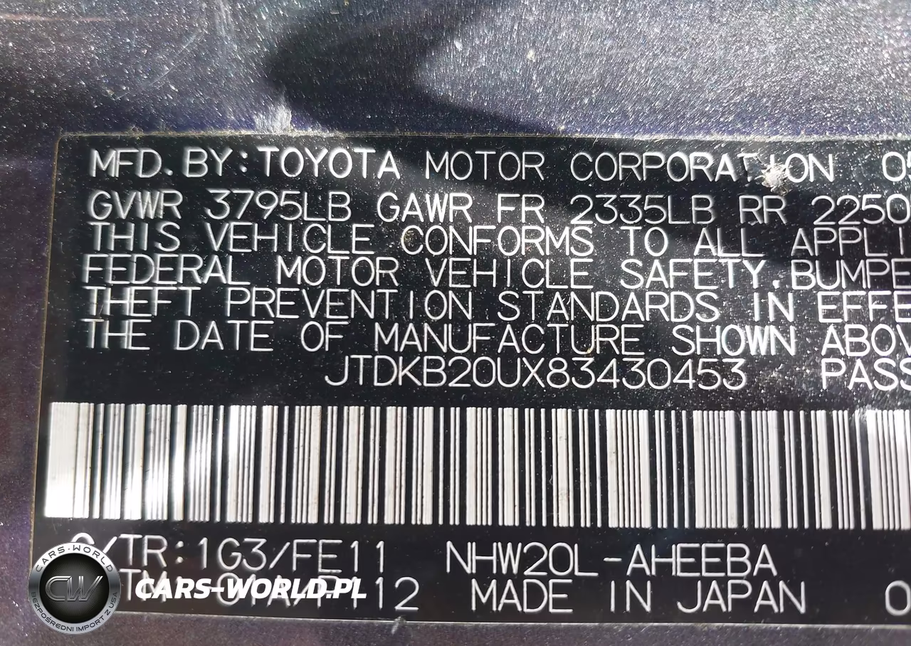 2008 Toyota Prius VIN:JTDKB20UX83430453 - 9