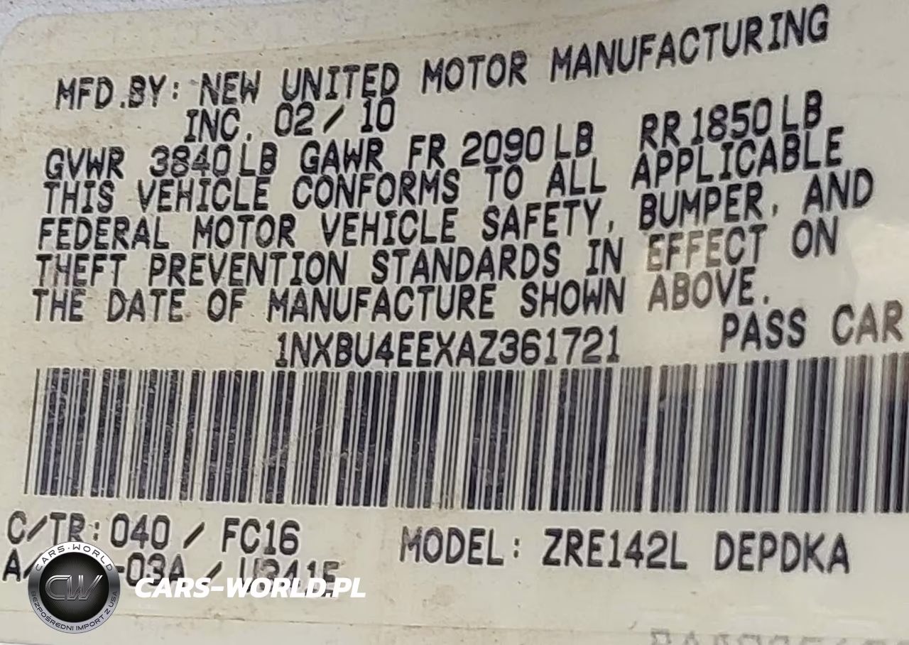 2010 Toyota Corolla Le VIN:1NXBU4EEXAZ361721 - 9