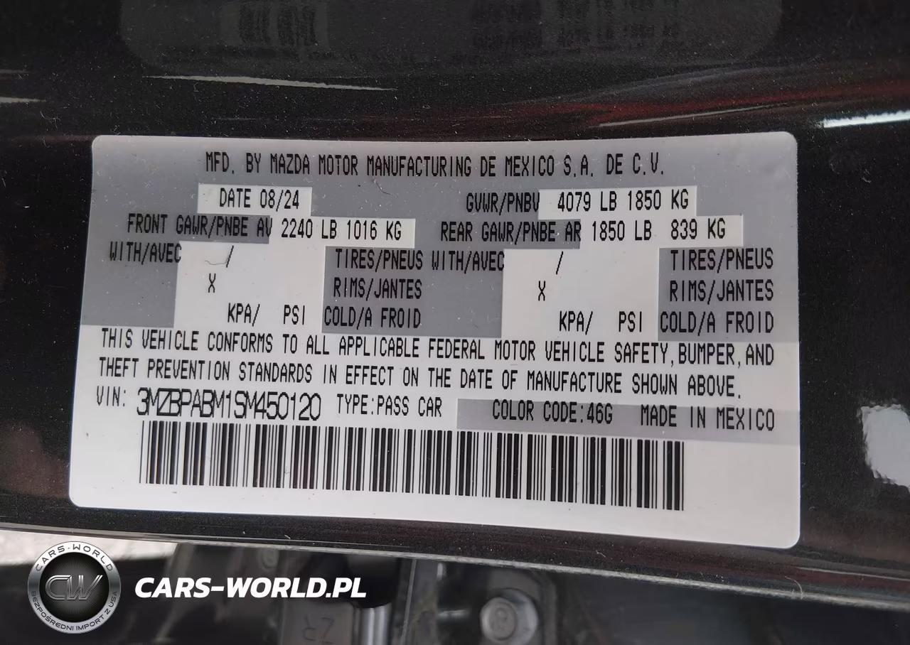 2025 Mazda Mazda3 2.5 S Select Sport VIN:3MZBPABM1SM450120 - 9