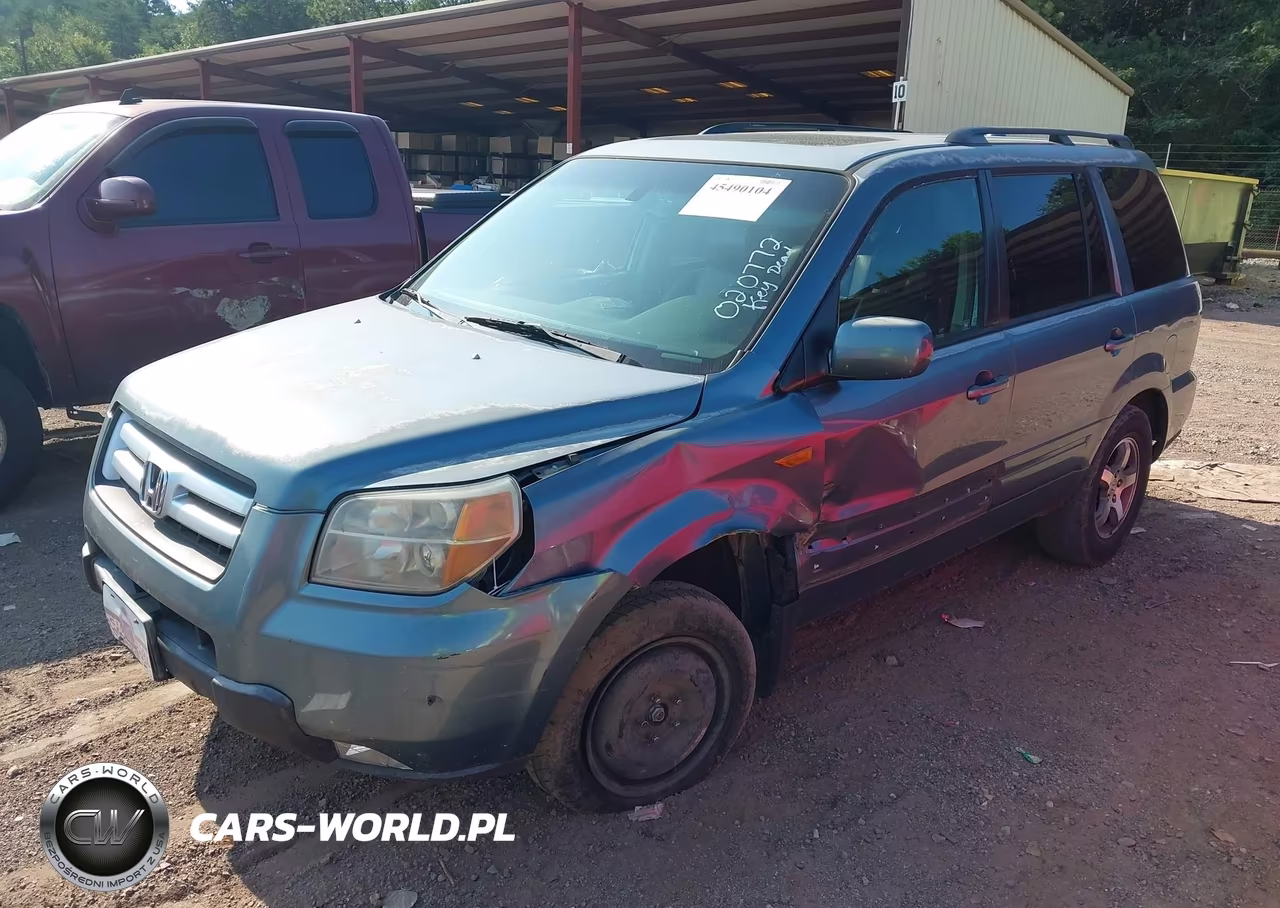 2007 Honda Pilot Ex-L VIN:5FNYF28667B020772 - 2