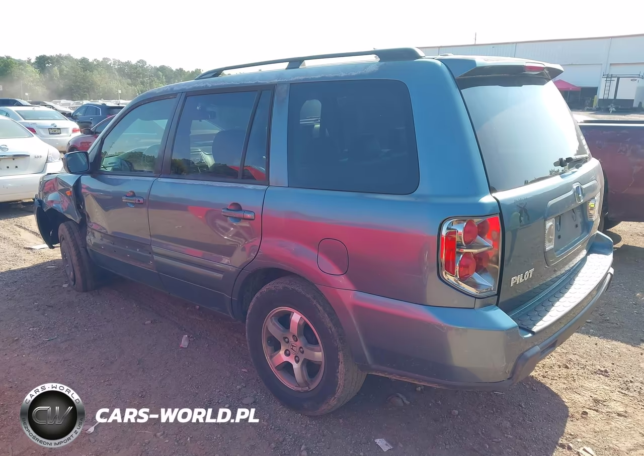 2007 Honda Pilot Ex-L VIN:5FNYF28667B020772 - 3