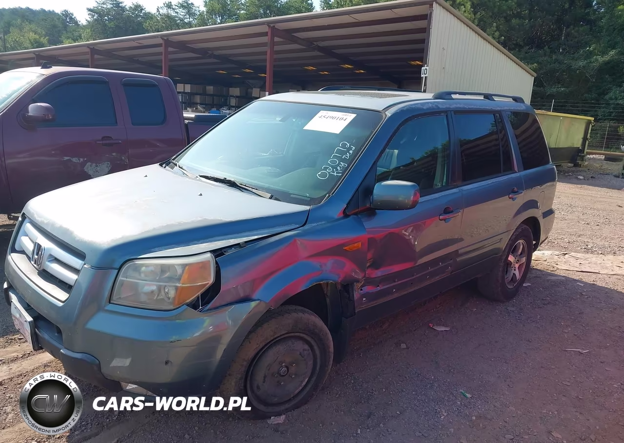 2007 Honda Pilot Ex-L VIN:5FNYF28667B020772 - 6