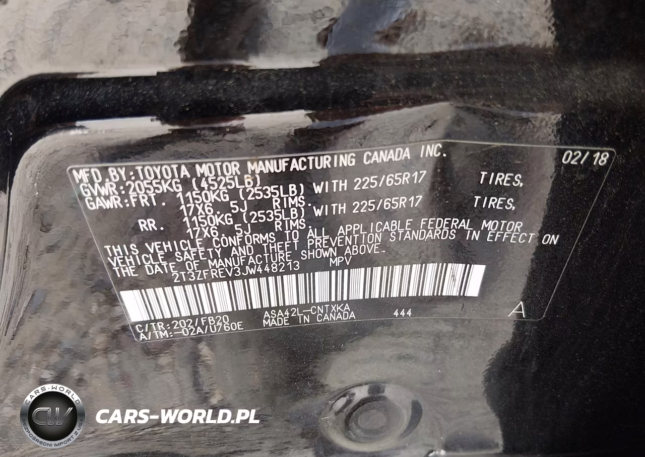 2018 Toyota Rav4 Le VIN:2T3ZFREV3JW448213 - 9
