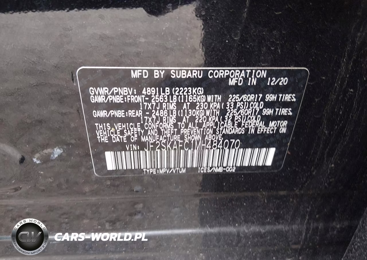 2021 Subaru Forester Premium VIN:JF2SKAFC1MH484070 - 9