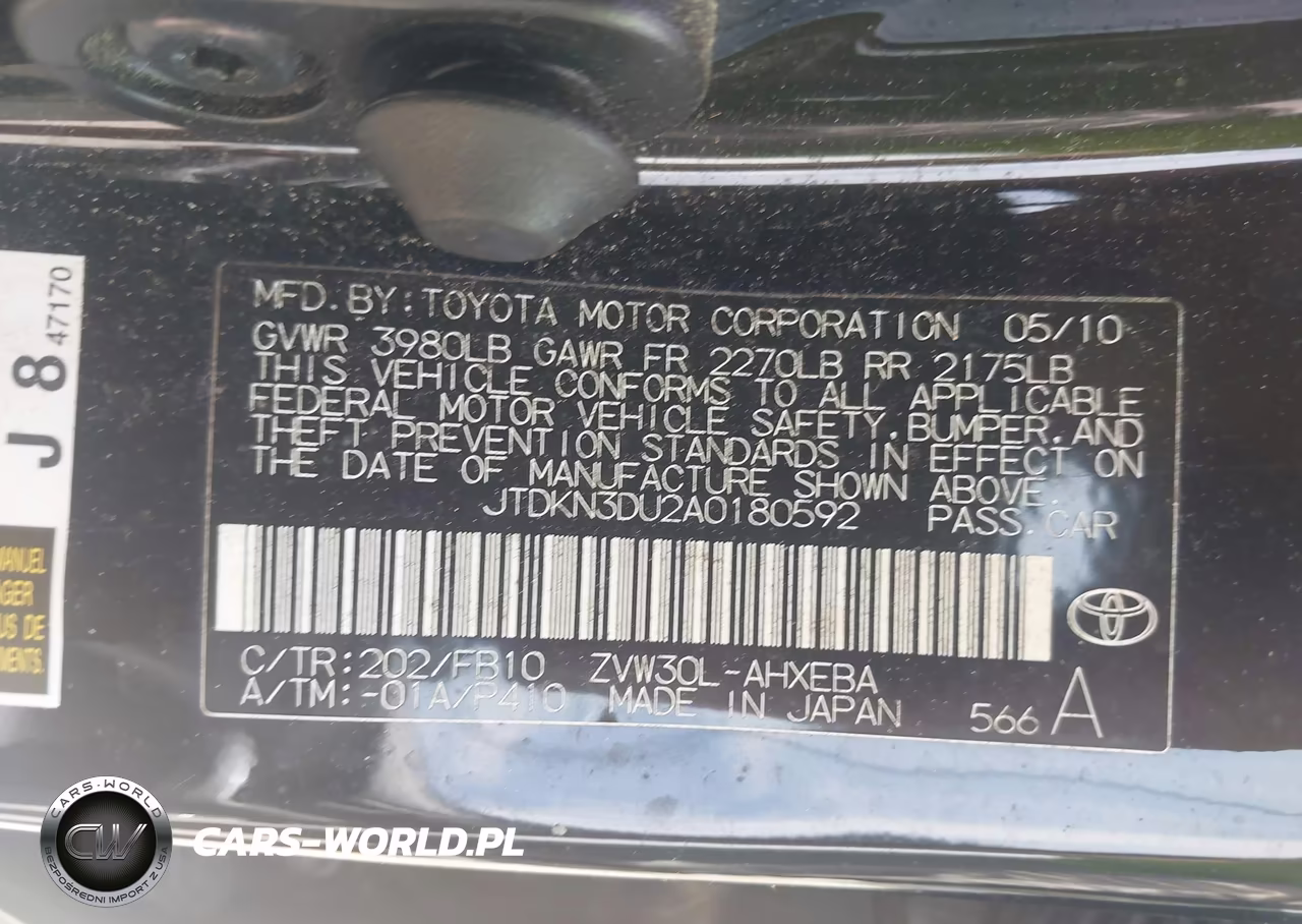 2010 Toyota Prius Iii VIN:JTDKN3DU2A0180592 - 9