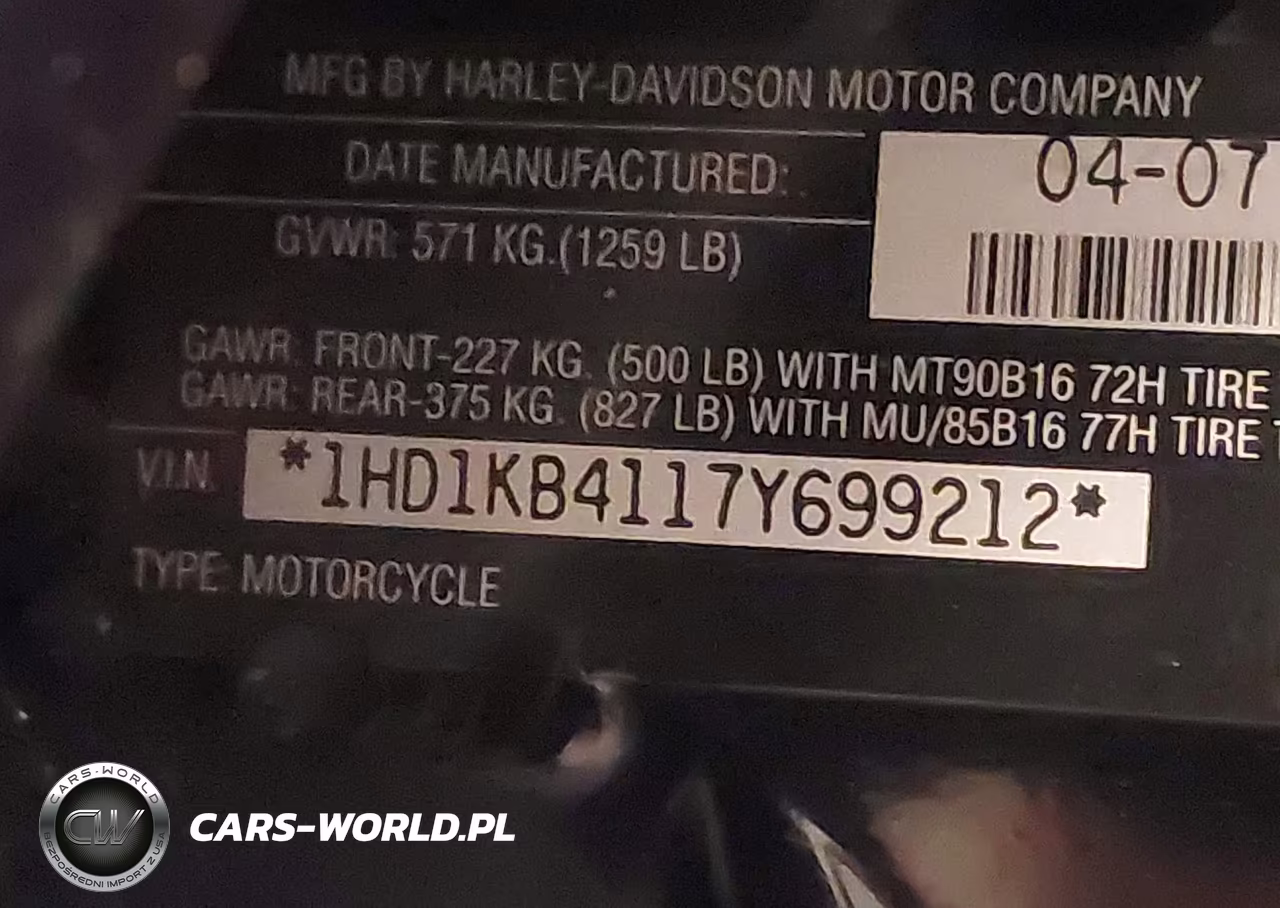 2007 Harley-Davidson Flhx VIN:1HD1KB4117Y699212 - 10