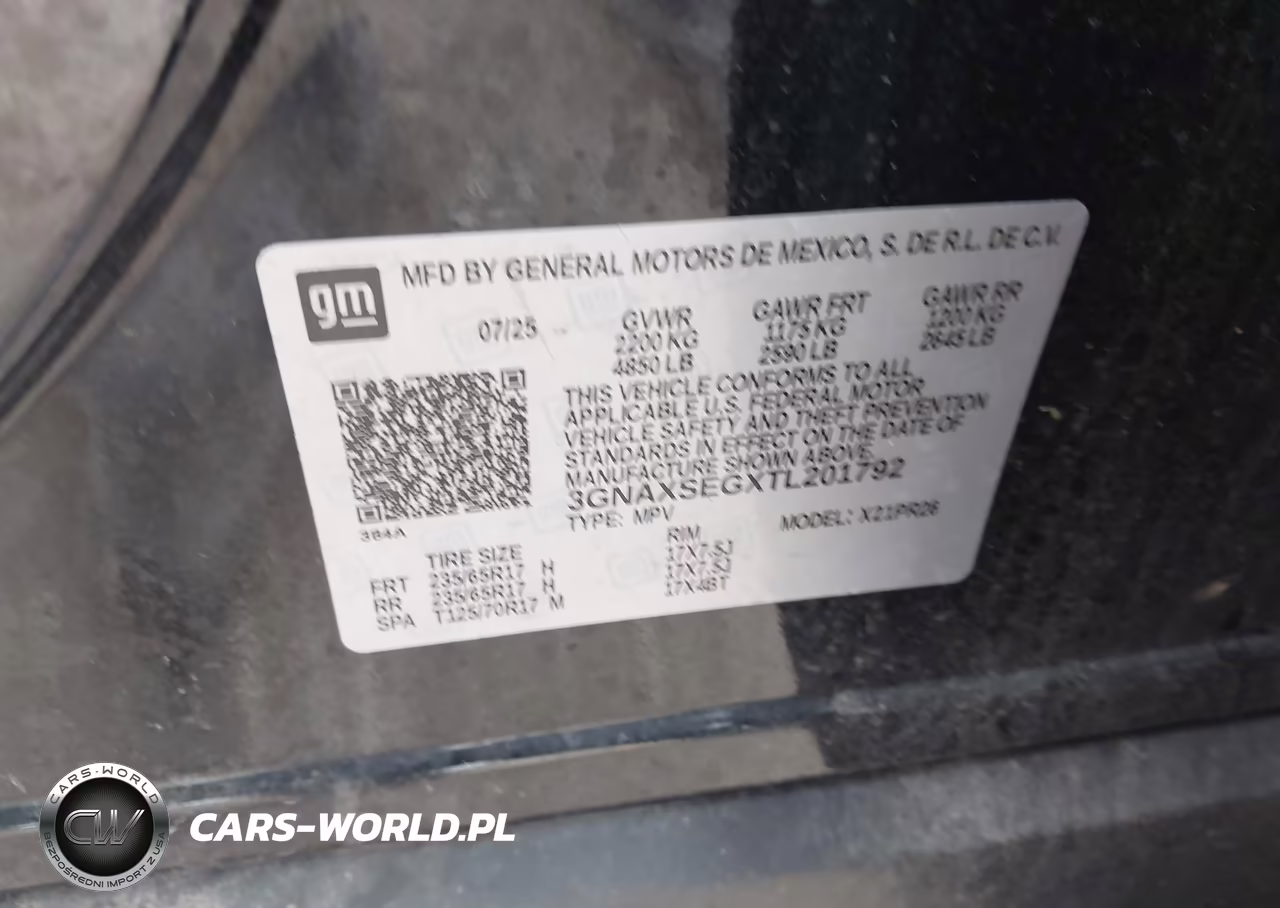 2026 Chevrolet Equinox Awd Activ VIN:3GNAXSEGXTL201792 - 9