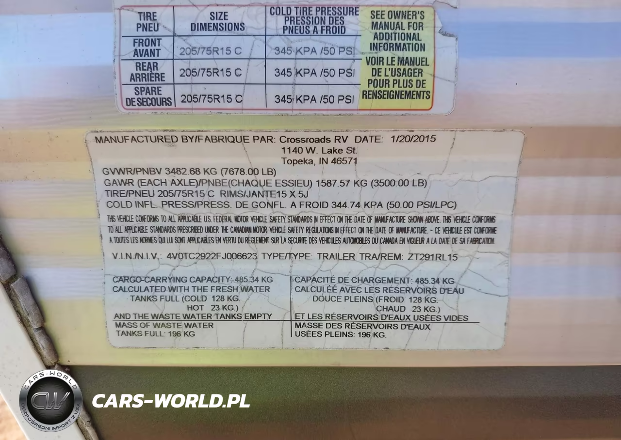 2015 Crossroads Other VIN:4V0TC2922FJ006623 - 9