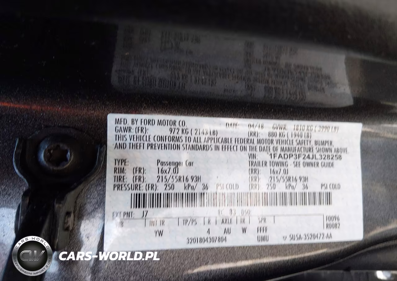 2018 Ford Focus Se VIN:1FADP3F24JL328258 - 9