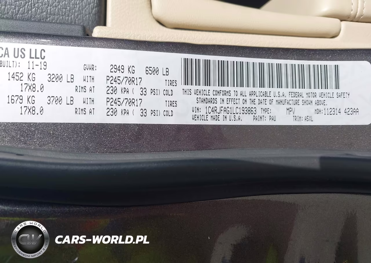 2020 Jeep Grand Cherokee Laredo E 4X4 VIN:1C4RJFAG1LC193863 - 9