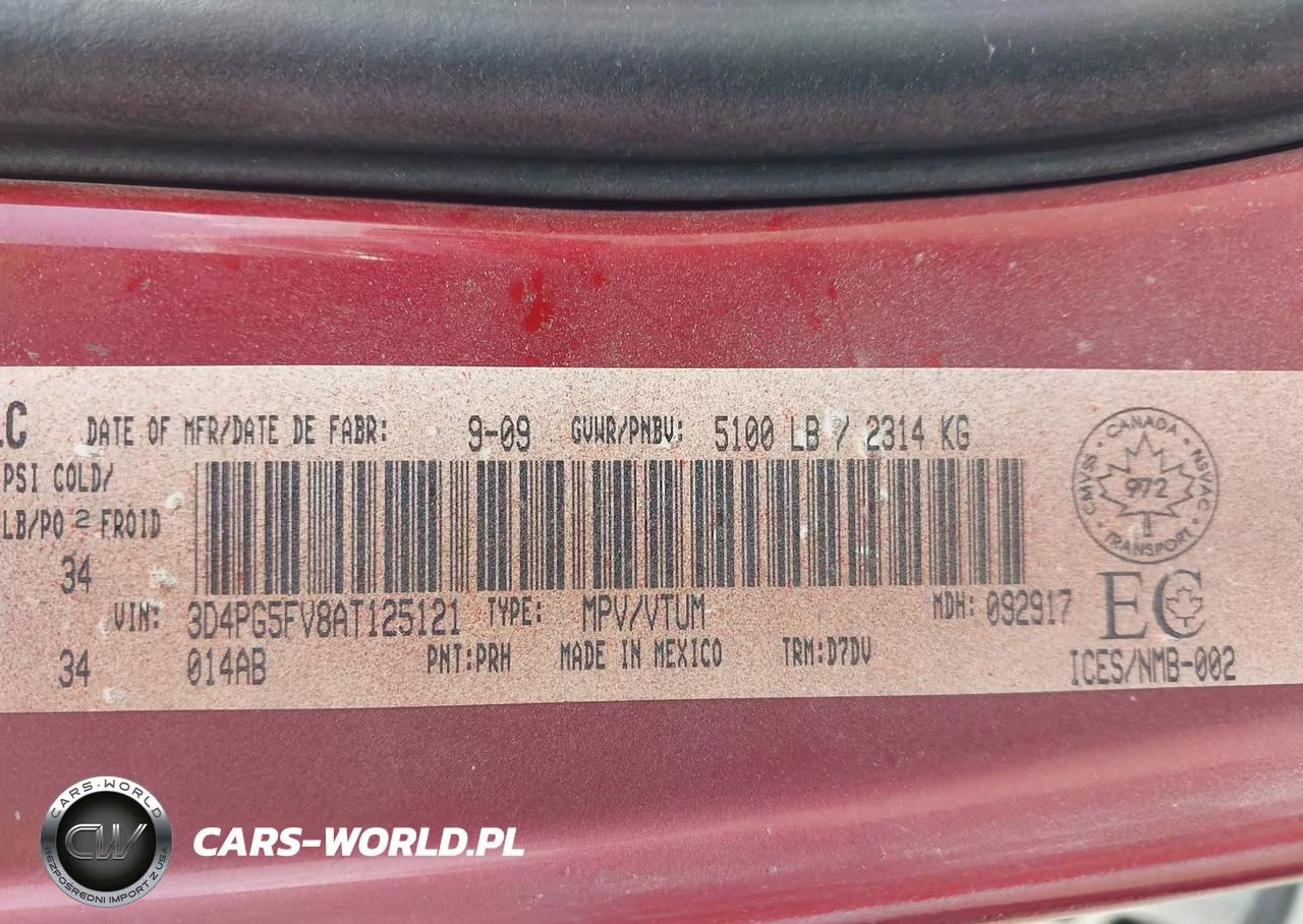 2010 Dodge Journey Sxt VIN:3D4PG5FV8AT125121 - 9