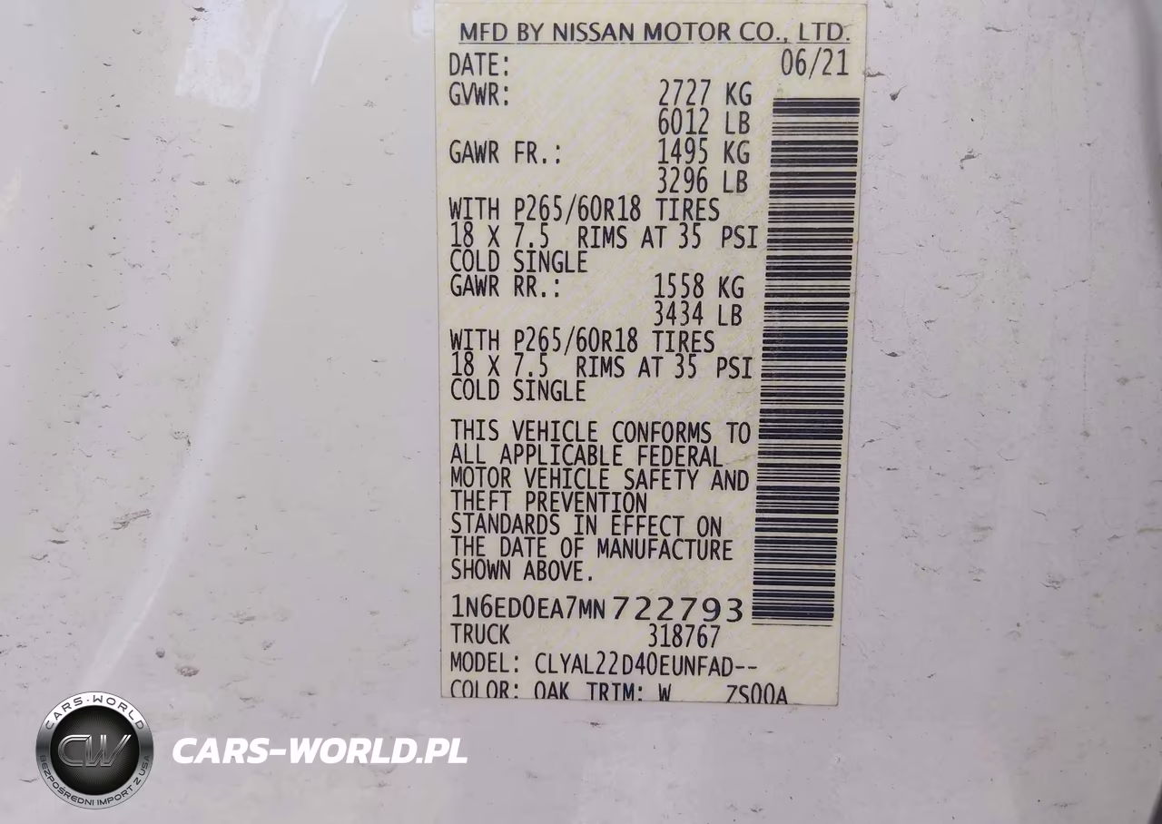 2021 Nissan Frontier Sv 4X2 VIN:1N6ED0EA7MN722793 - 9