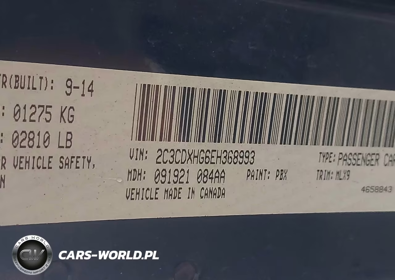 2014 Dodge Charger Sxt Plus VIN:2C3CDXHG6EH368993 - 9