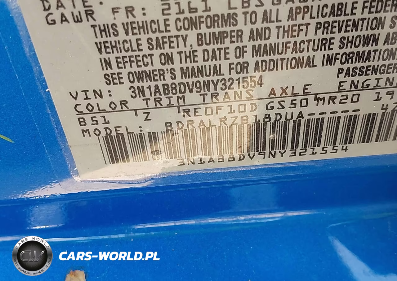 2022 Nissan Sentra Sr Xtronic Cvt VIN:3N1AB8DV9NY321554 - 9
