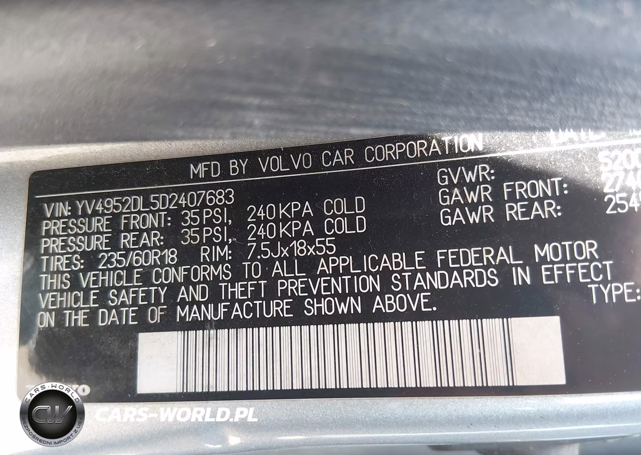 2013 Volvo Xc60 3.2-3.2 Platinum-3.2 Premier-3.2 Premier Plus VIN:YV4952DL5D2407683 - 9