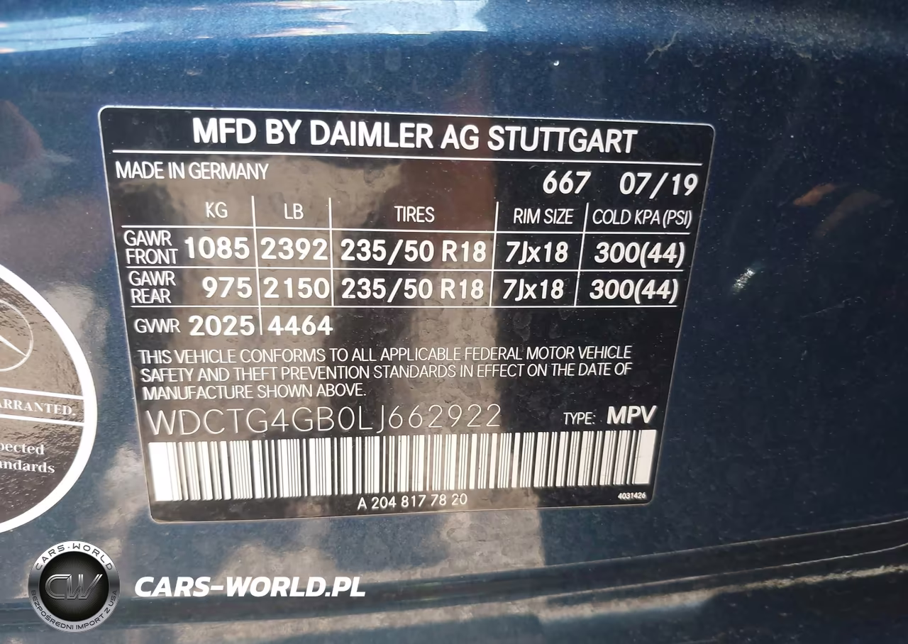 2020 Mercedes-Benz Gla 250 4Matic VIN:WDCTG4GB0LJ662922 - 9