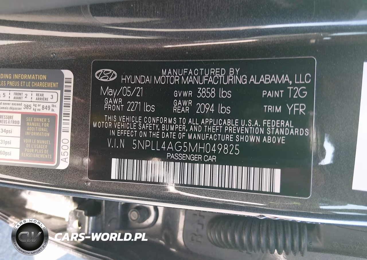 2021 Hyundai Elantra Se VIN:5NPLL4AG5MH049825 - 9