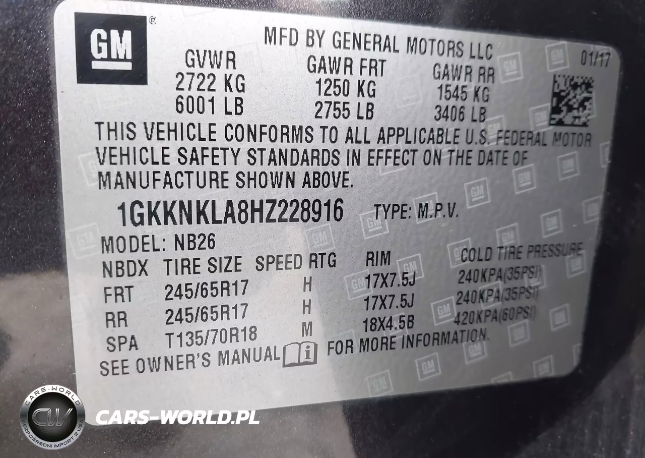 2017 GMC Acadia Sle-1 VIN:1GKKNKLA8HZ228916 - 9