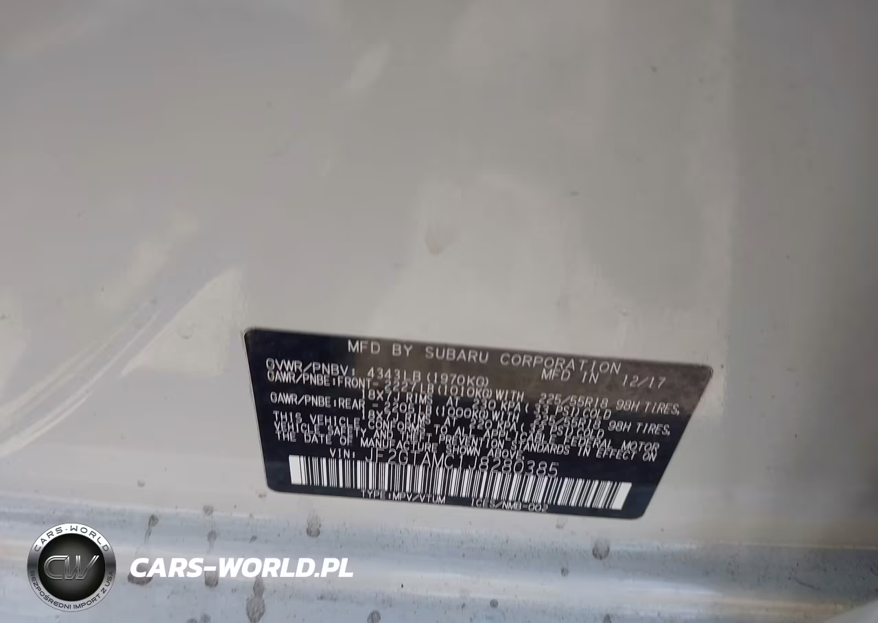 2018 Subaru Crosstrek 2.0I Limited VIN:JF2GTAMC1J8280385 - 9
