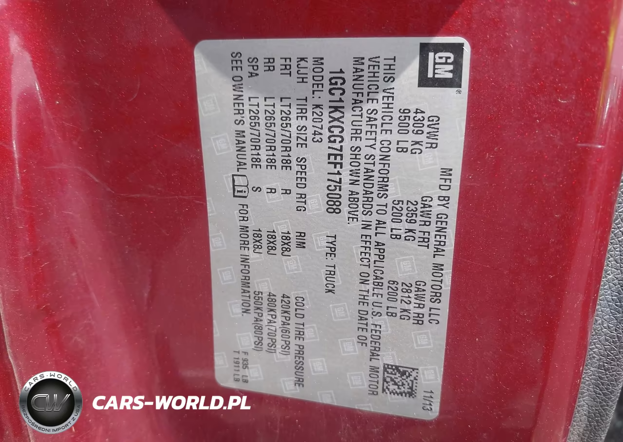2014 Chevrolet Silverado 2500Hd Lt VIN:1GC1KXCG7EF175088 - 9