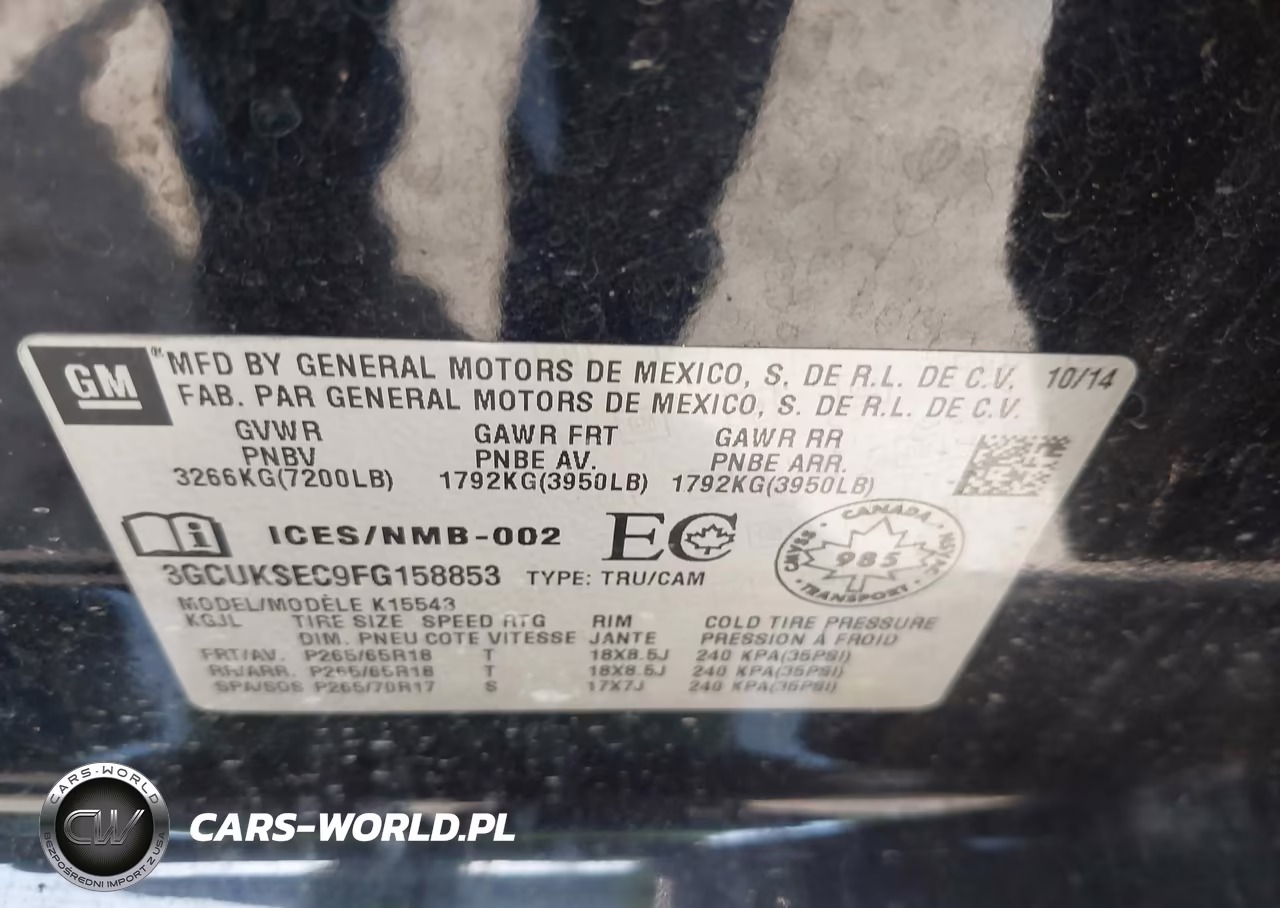 2015 Chevrolet Silverado 1500 Ltz VIN:3GCUKSEC9FG158853 - 9