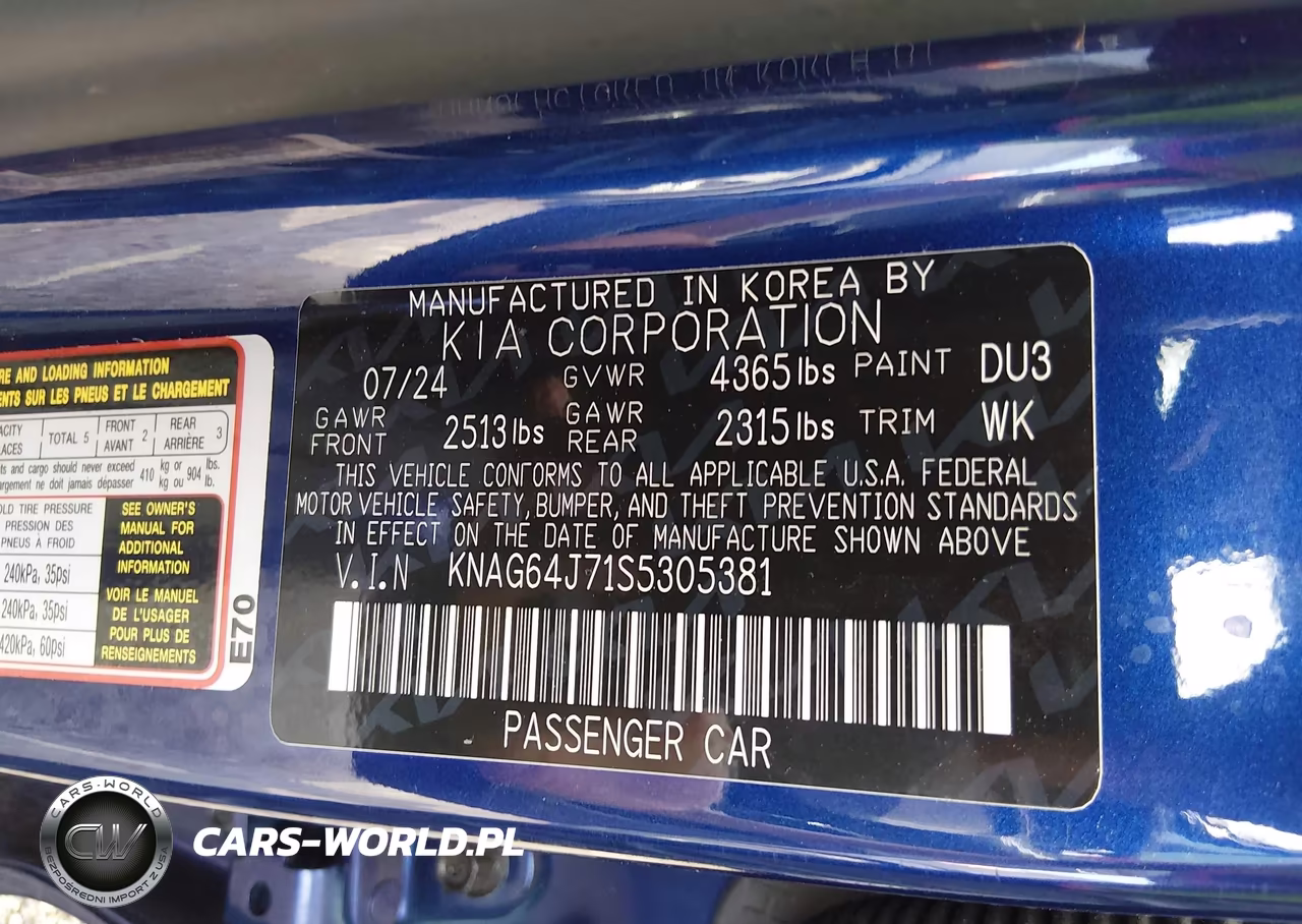 2025 Kia K5 Gt-Line VIN:KNAG64J71S5305381 - 9