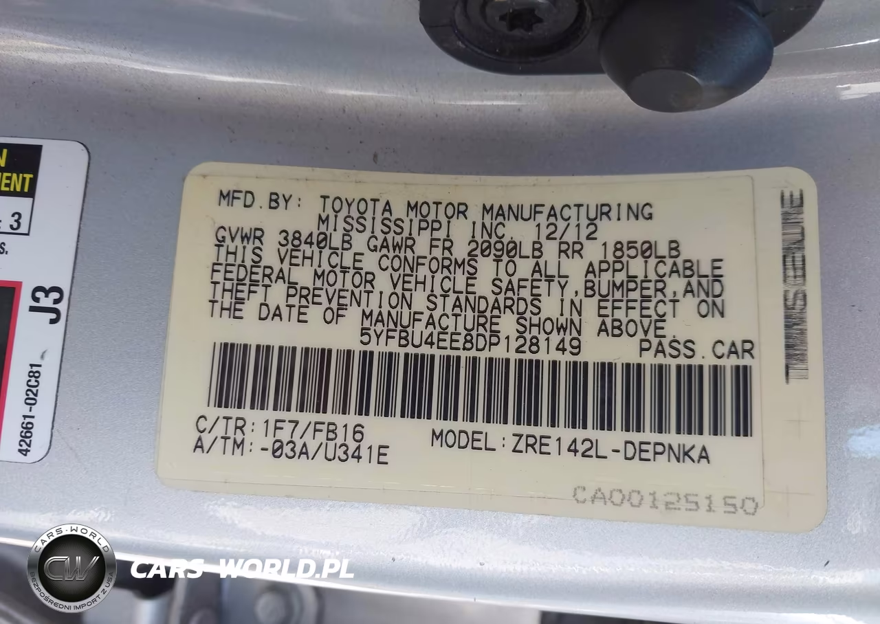 2013 Toyota Corolla Le VIN:5YFBU4EE8DP128149 - 9