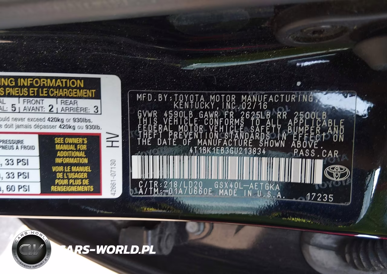 2016 Toyota Avalon Xle VIN:4T1BK1EB3GU213834 - 9