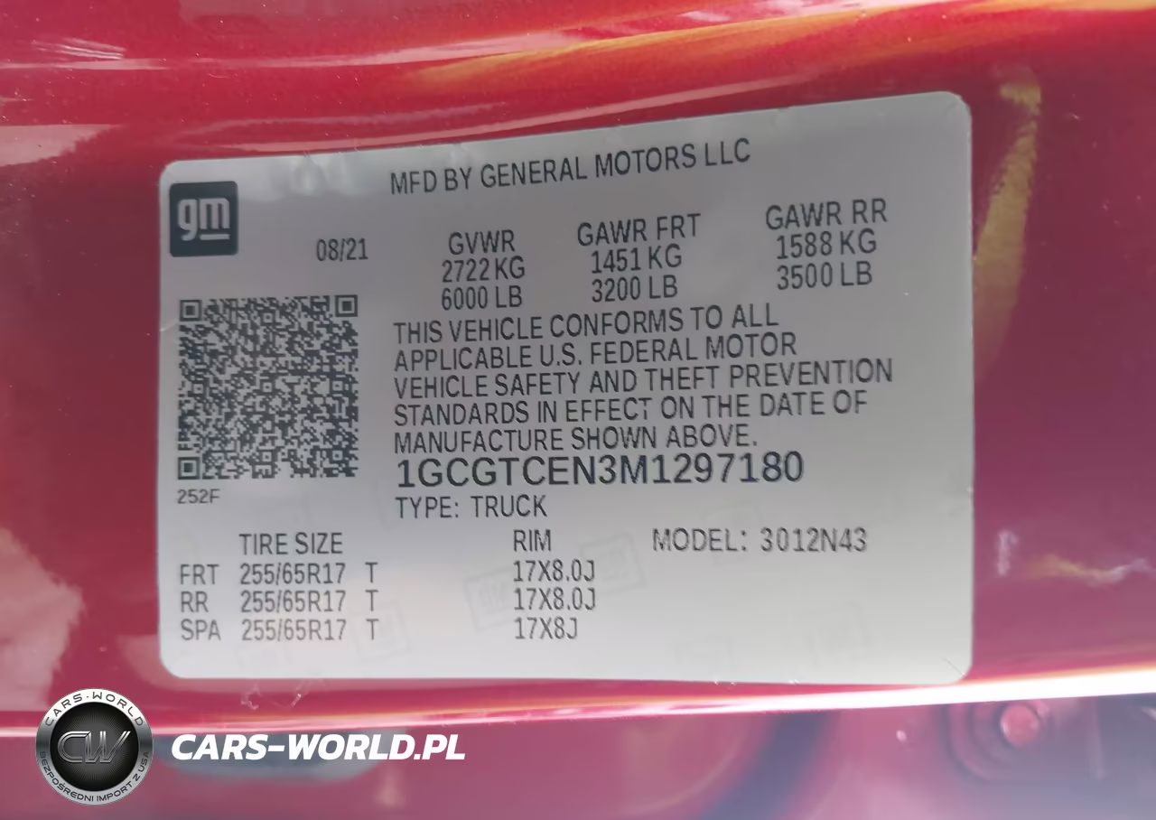 2021 Chevrolet Colorado 4Wd Short Box Lt VIN:1GCGTCEN3M1297180 - 9