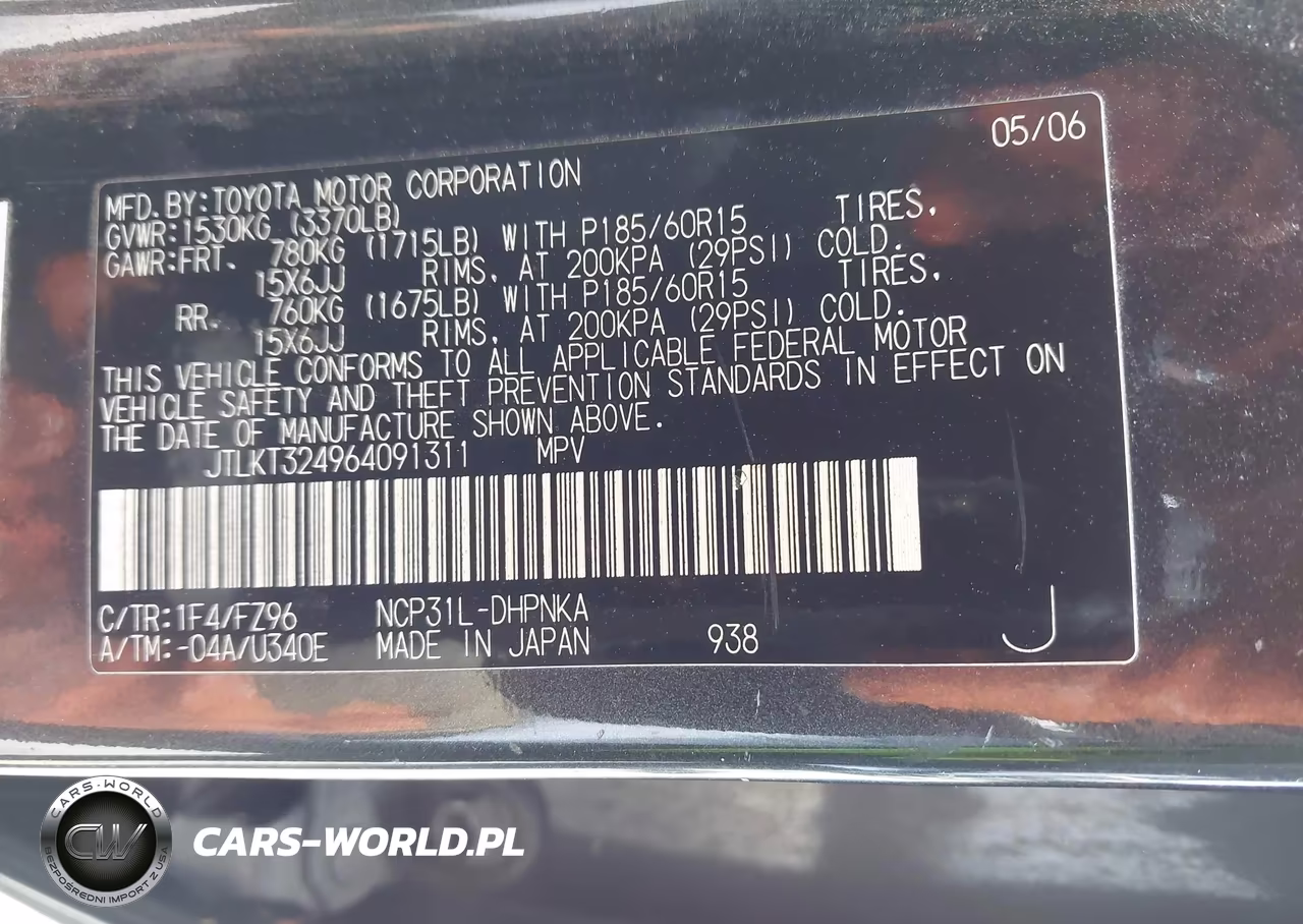 2006 Scion Xb VIN:JTLKT324964091311 - 9