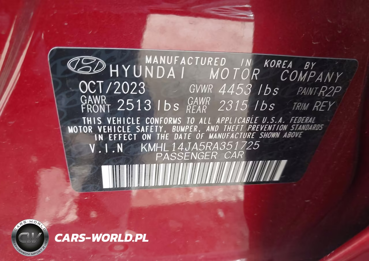 2024 Hyundai Sonata Sel VIN:KMHL14JA5RA351725 - 9
