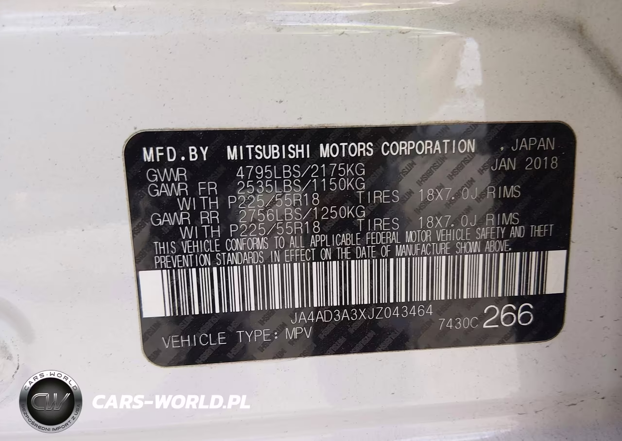 2018 Mitsubishi Outlander Sel VIN:JA4AD3A3XJZ043464 - 9