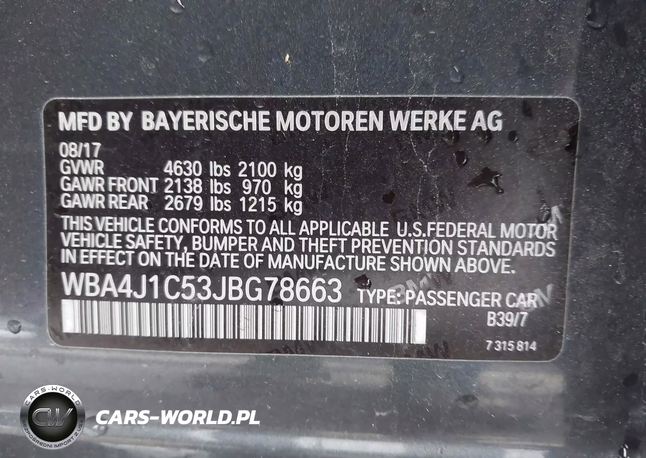 2018 BMW 430I Gran Coupe VIN:WBA4J1C53JBG78663 - 9