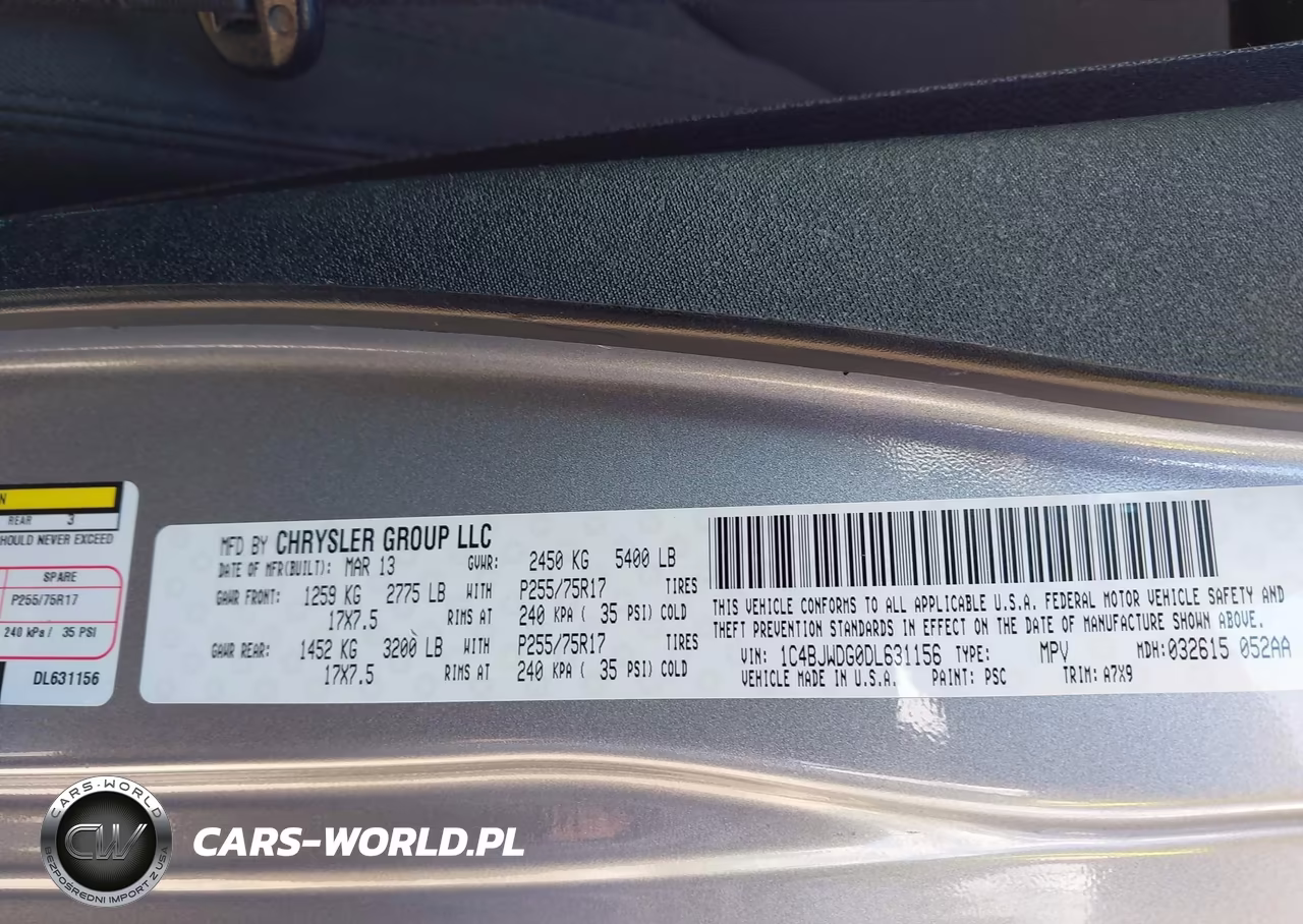 2013 Jeep Wrangler Unlimited Sport VIN:1C4BJWDG0DL631156 - 9