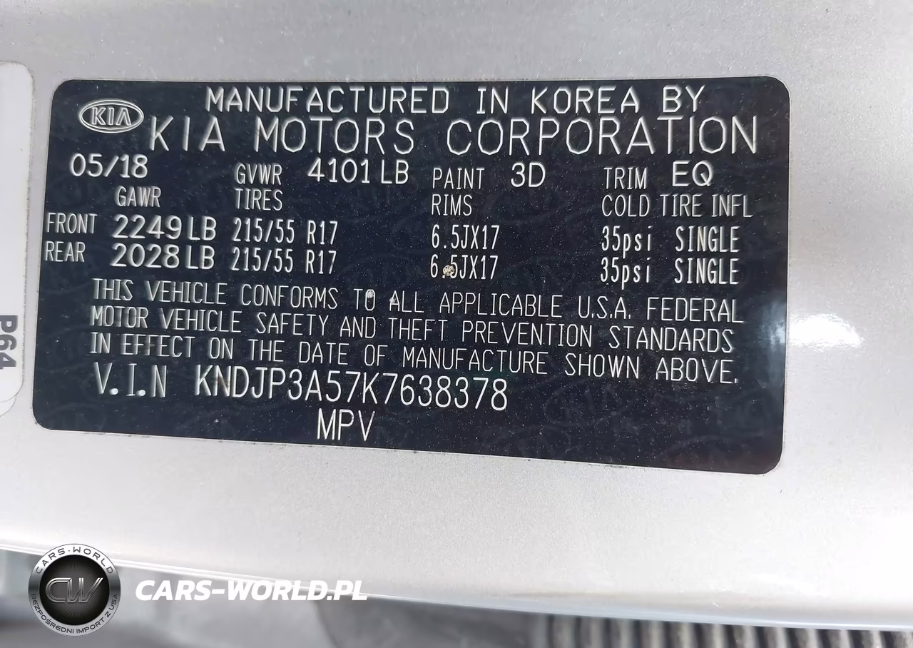 2019 Kia Soul + VIN:KNDJP3A57K7638378 - 9