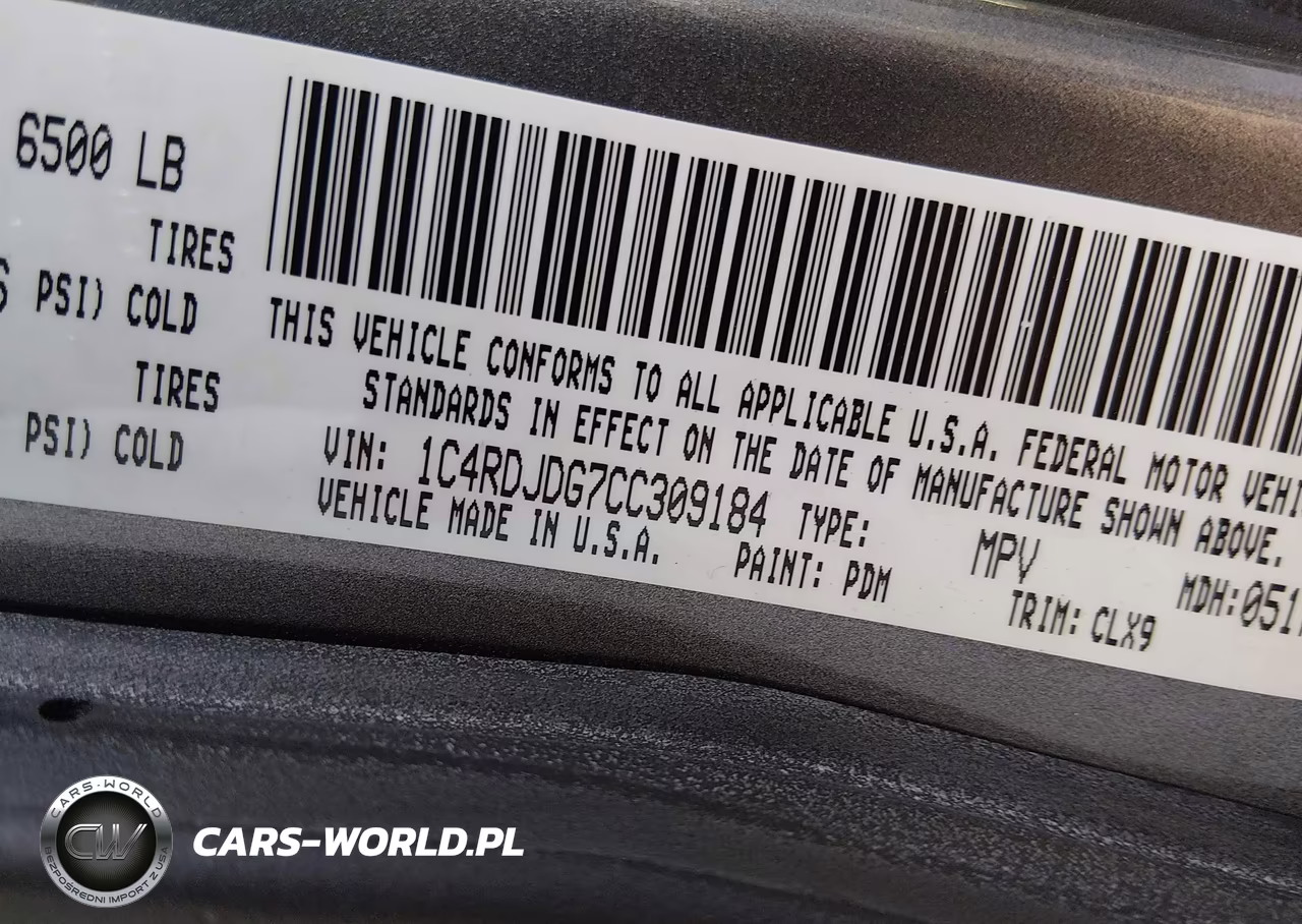 2012 Dodge Durango Crew VIN:1C4RDJDG7CC309184 - 9