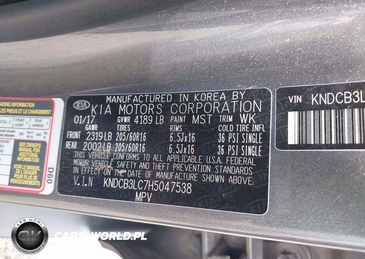 2017 Kia Niro Lx VIN:KNDCB3LC7H5047538 - 9