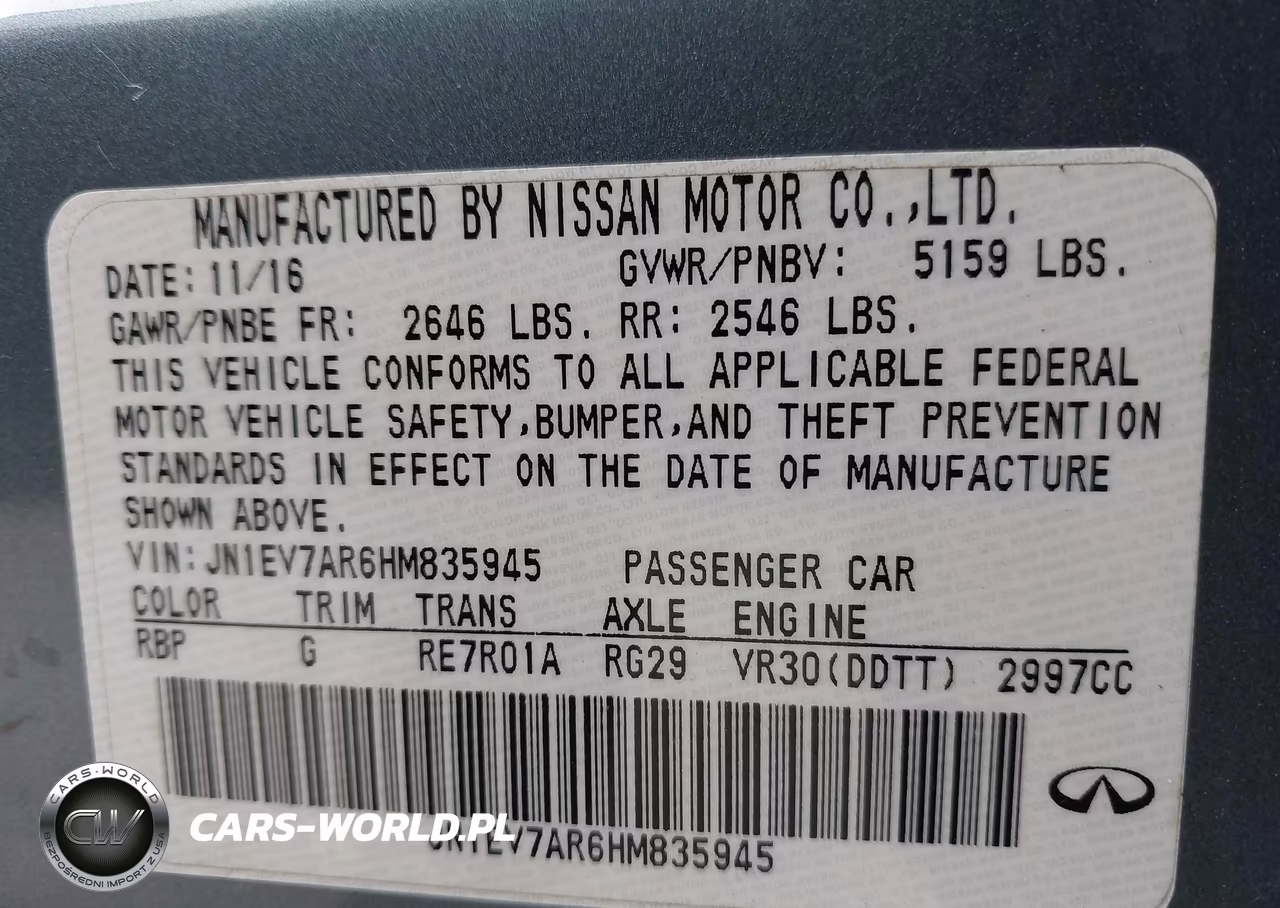 2017 Infiniti Q50 3.0T Premium VIN:JN1EV7AR6HM835945 - 9