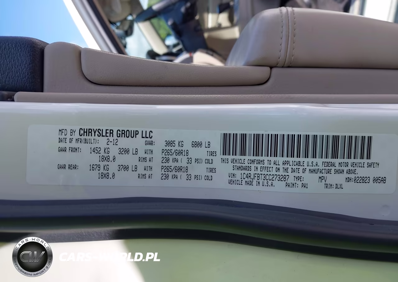 2012 Jeep Grand Cherokee Limited VIN:1C4RJFBT3CC273287 - 9