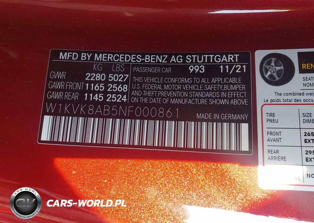 2022 Mercedes-Benz Amg Sl 55 4Matic VIN:W1KVK8AB5NF000861 - 9