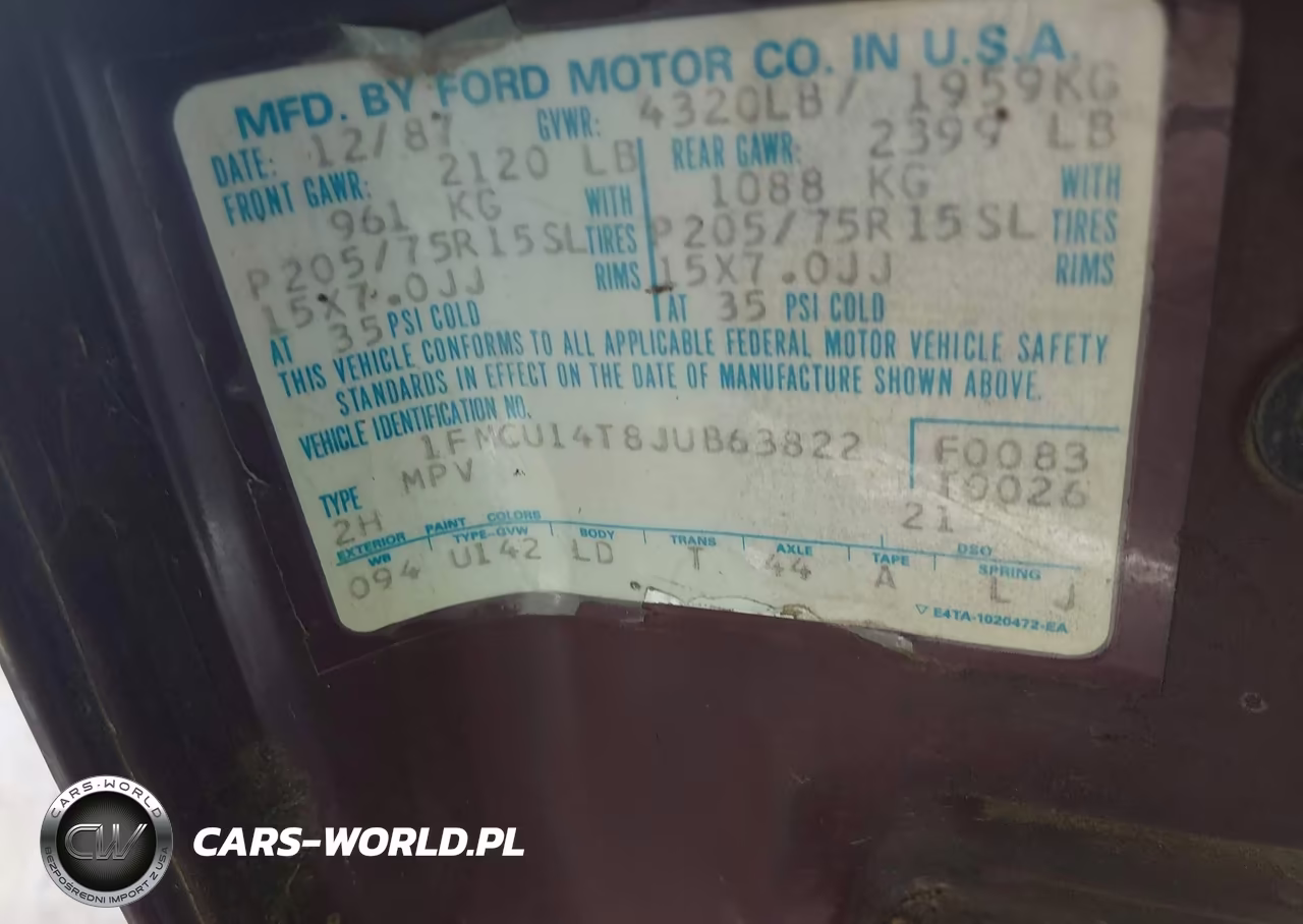 1988 Ford Bronco Ii VIN:1FMCU14T8JUB63822 - 9