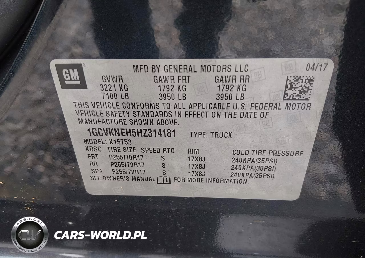 2017 Chevrolet Silverado 1500 Work Truck VIN:1GCVKNEH5HZ314181 - 9