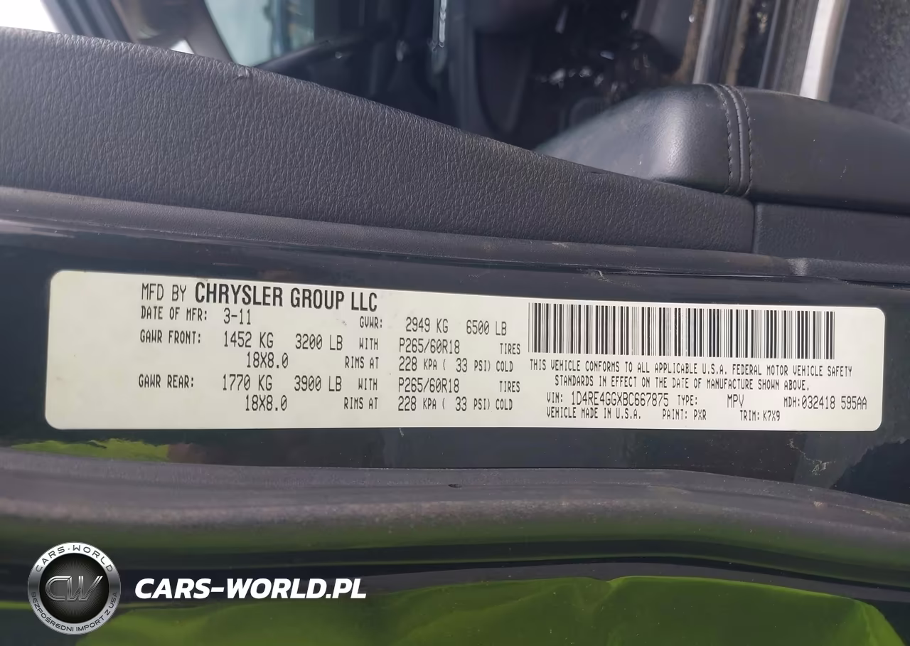 2011 Dodge Durango Crew VIN:1D4RE4GGXBC667875 - 9