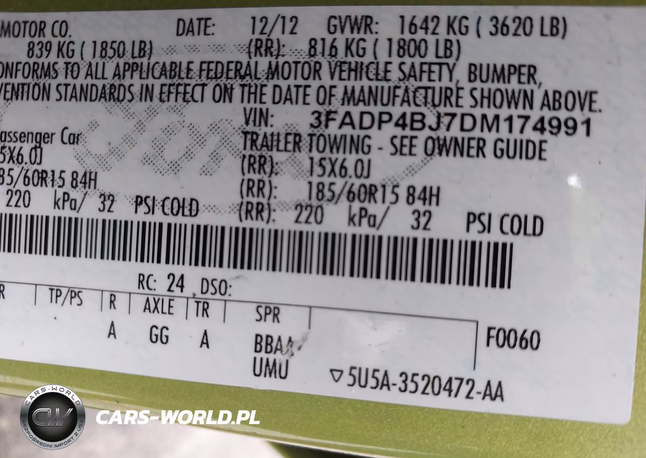 2013 Ford Fiesta Se VIN:3FADP4BJ7DM174991 - 9