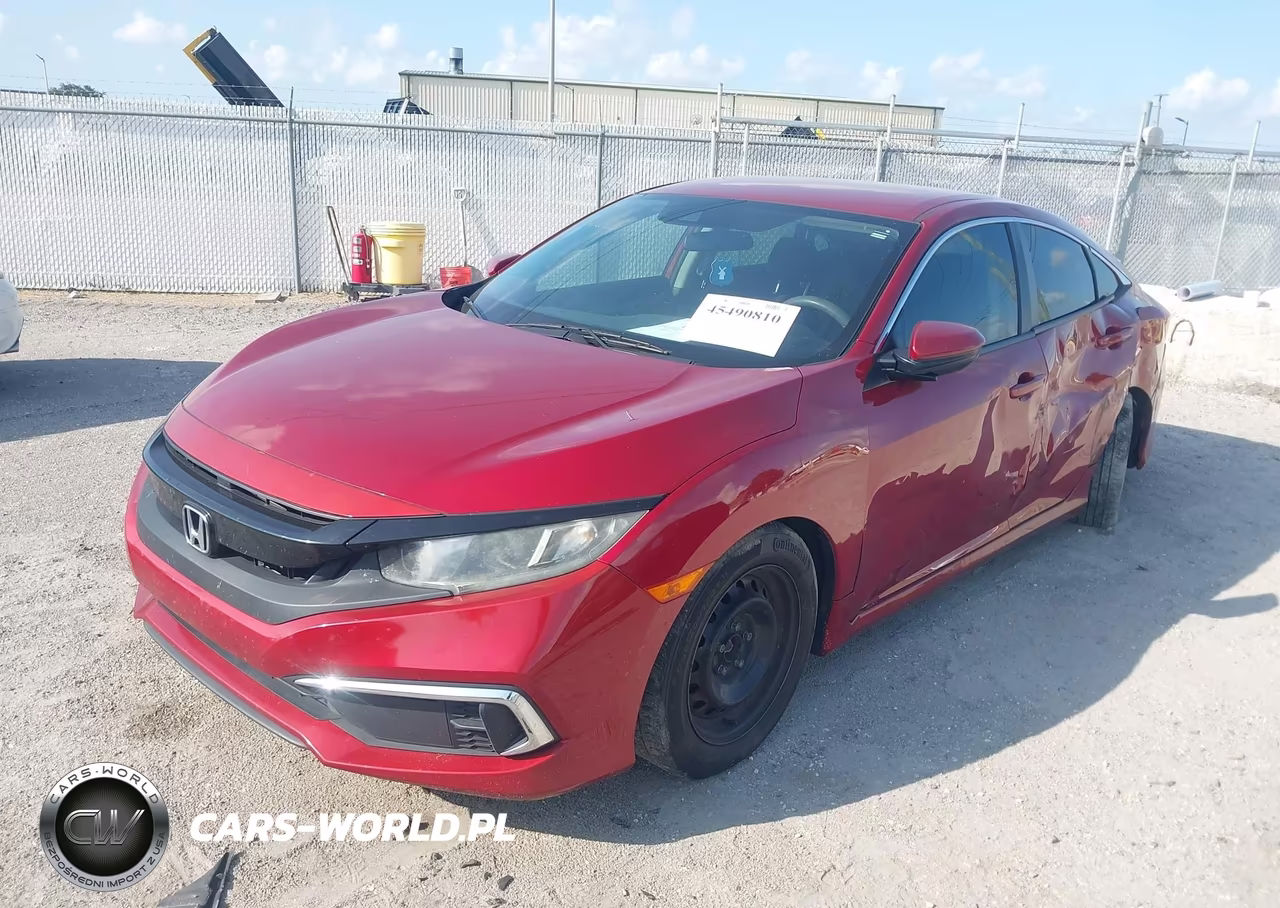 2020 Honda Civic Lx VIN:19XFC2F6XLE012287 - 2