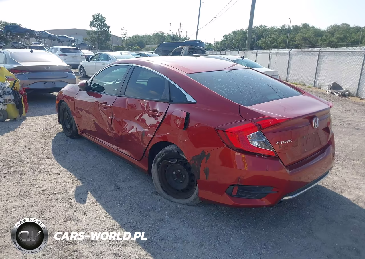 2020 Honda Civic Lx VIN:19XFC2F6XLE012287 - 3