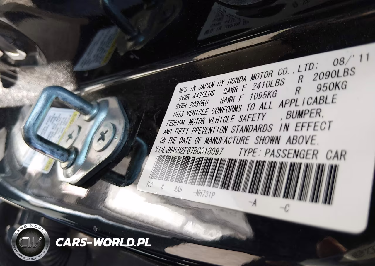 2011 Acura Tsx 2.4 VIN:JH4CU2F67BC018097 - 9