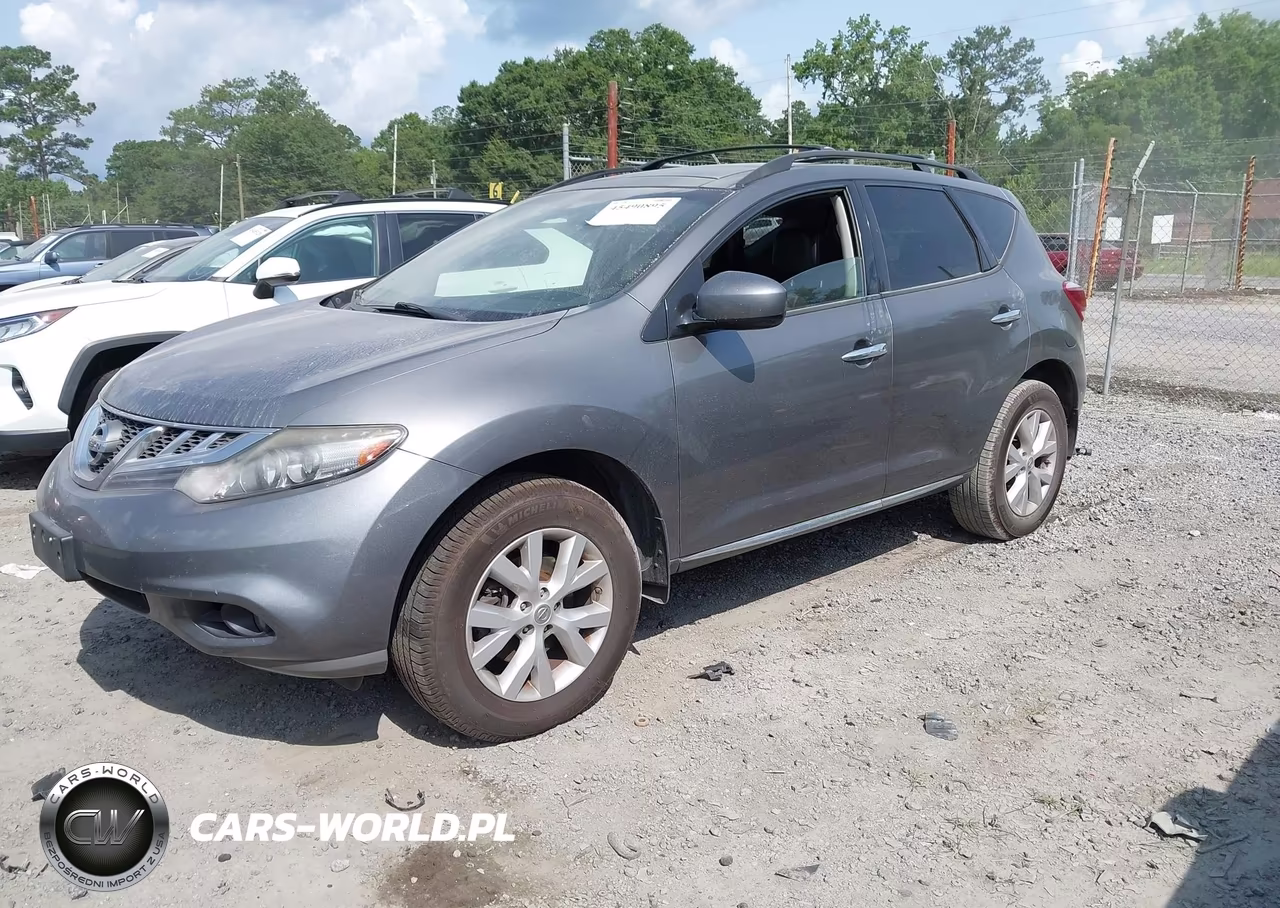2014 Nissan Murano Sl VIN:JN8AZ1MW2EW516450 - 2