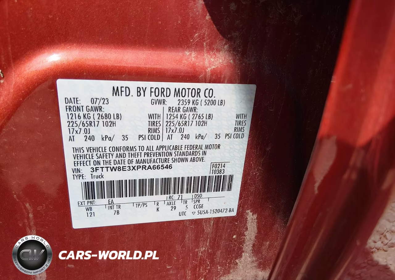 2023 Ford Maverick Xlt VIN:3FTTW8E3XPRA66546 - 9