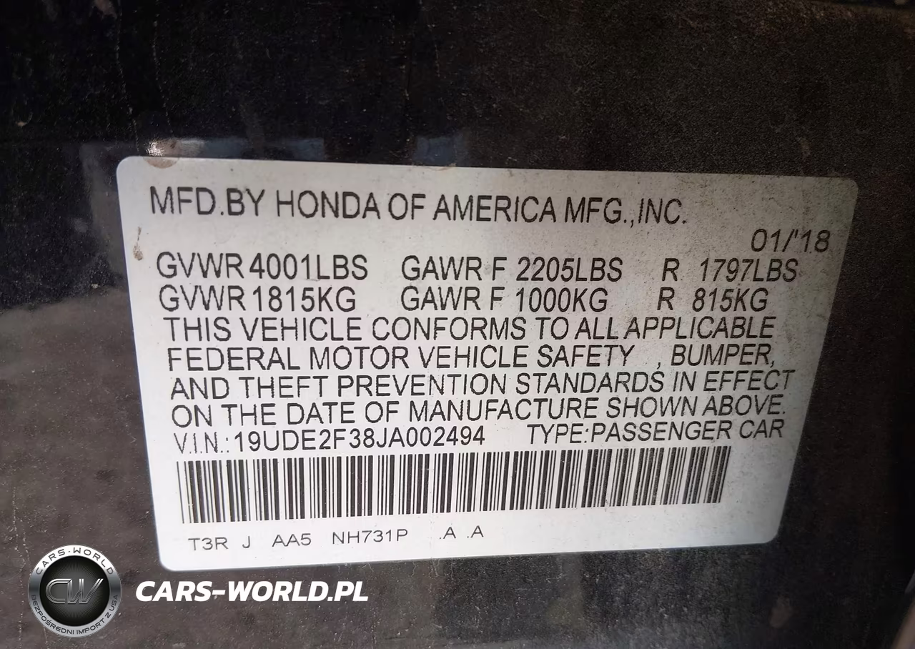 2018 Acura Ilx Acurawatch Plus Package VIN:19UDE2F38JA002494 - 9